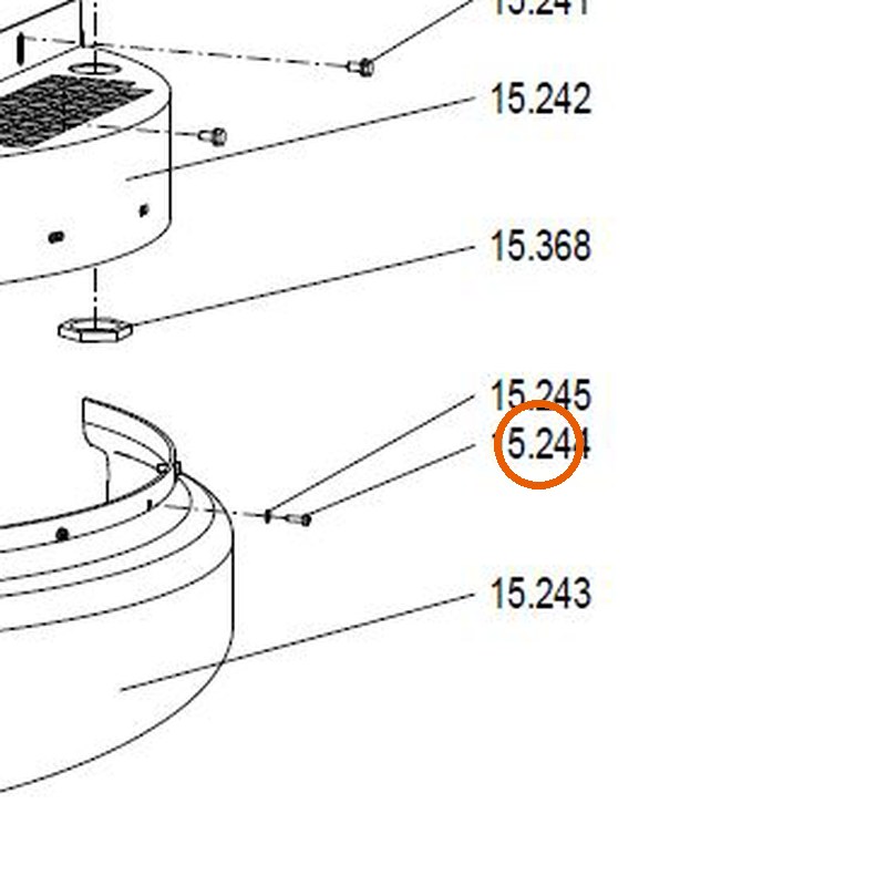 Collomix bolkopschroef M4 x 14 (DIN 7985) voor XM 3-900