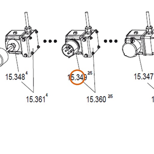 Collomix stekkerkraag 400 V compleet voor XM 2-650 en XM 3-900