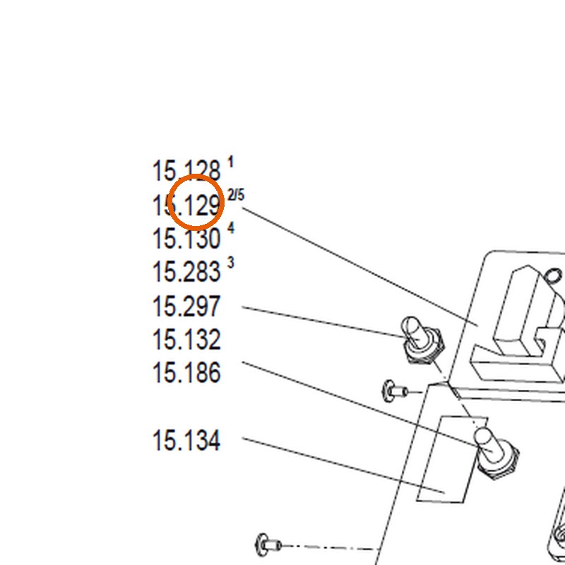 Collomix hoofdschakelaar/noodstop 400 V voor XM 2-650 en XM 3-900