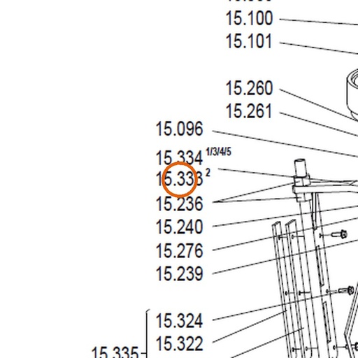 Collomix bevestigingsarm schraper voor XM 3-900