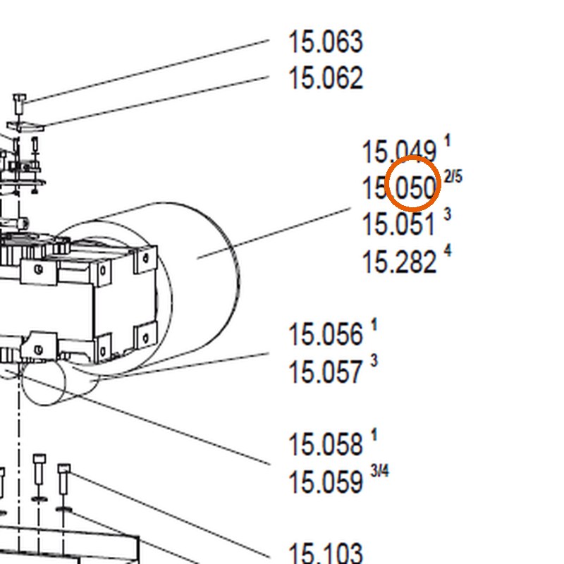 Collomix tandwielmotor 400 V 1,5 kW 50 Hz voor XM 2-650 en XM 3-900