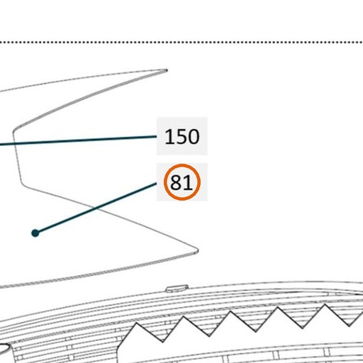 Collomix stofkap voor TMX 1000 en TMX 1500