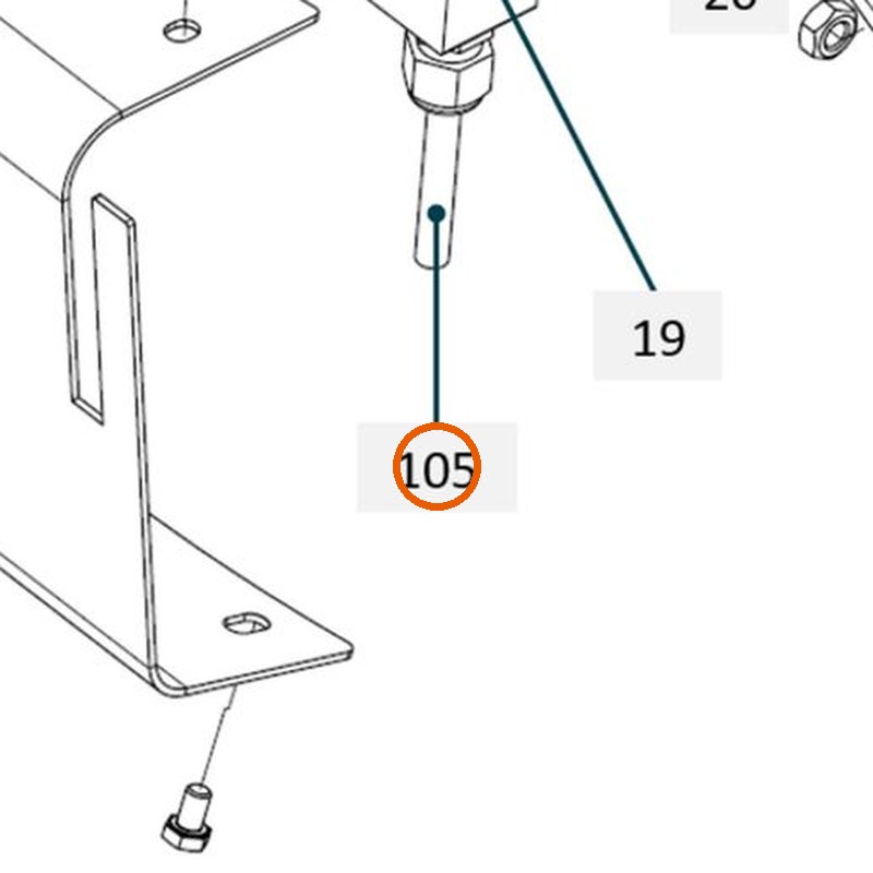 Collomix kabel eindschakelaar TMX 1000 voor TMX 1000 en TMX 1500