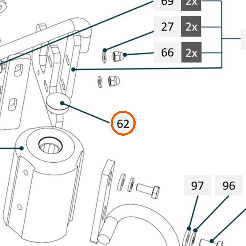 Collomix afsluitdop voor TMX 1000 en TMX 1500
