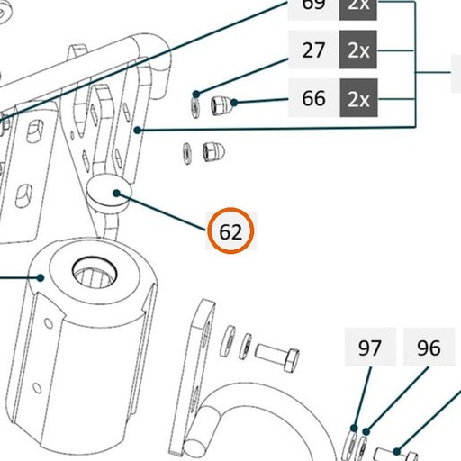 Collomix afsluitdop voor TMX 1000 en TMX 1500