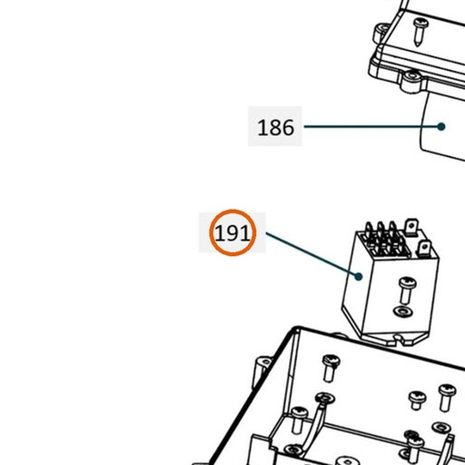 Collomix relais JD3 230 V 50 Hz voor TMX 1000 en TMX 1500