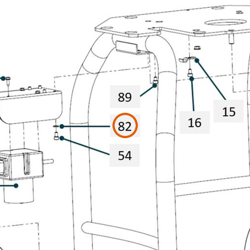 Collomix veerring B6 (DIN 127) voor TMX 1000 en TMX 1500