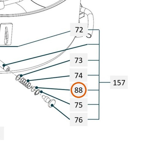 Collomix O-ring Ø20 x 2,0 voor TMX 1000 en TMX 1500