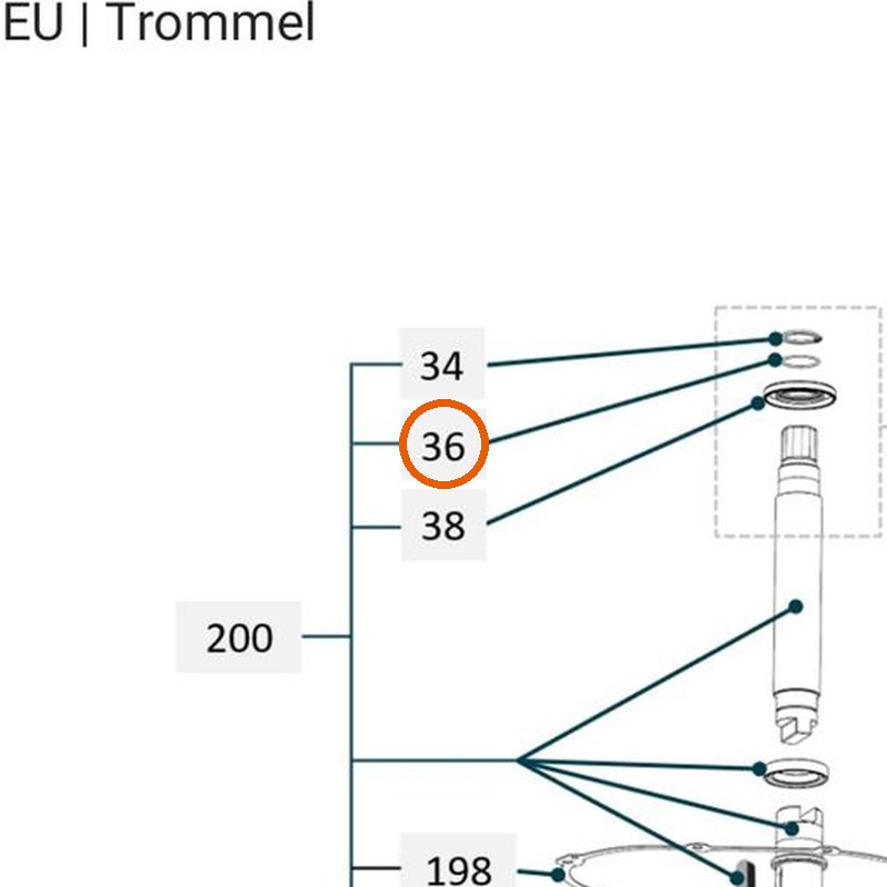 Collomix O-ring Ø30 x 2,0 voor TMX 1000 en TMX 1500