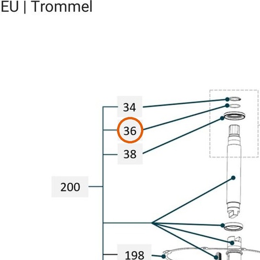 Collomix O-ring Ø30 x 2,0 voor TMX 1000 en TMX 1500