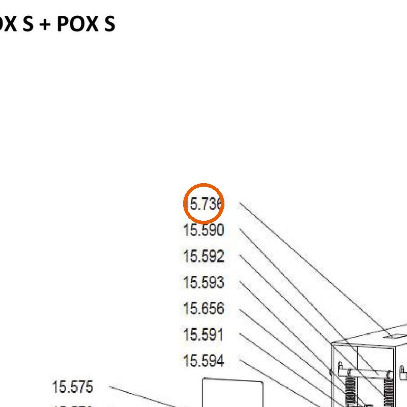 Collomix sticker POX-S voor AOX-S en POX-S (00392)