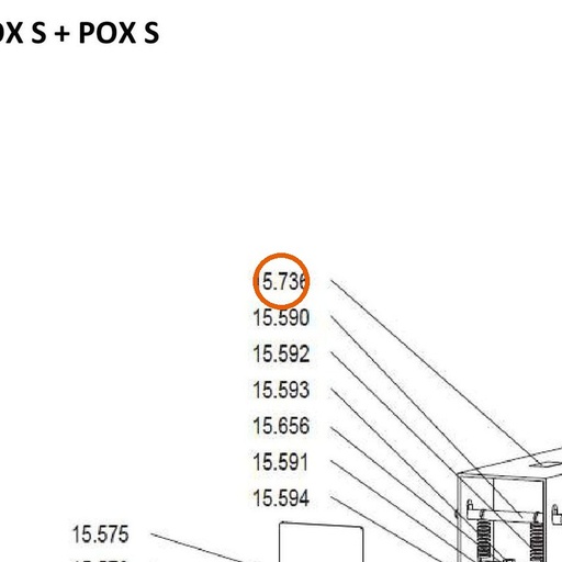 Collomix sticker POX-S voor AOX-S en POX-S (00392)