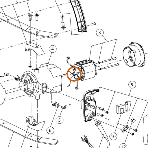 Collomix koolborstelset voor Ergomix 1000, Ergomix 1300 en Unimix 1000