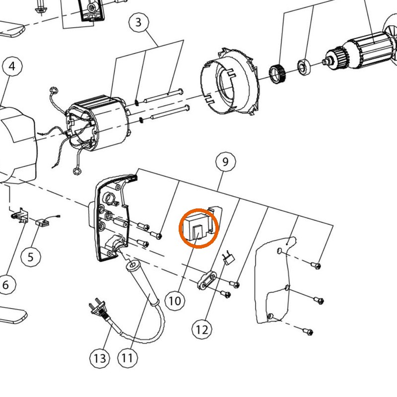 Collomix rotor 230 V voor Ergomix 1000 en Unimix 1000