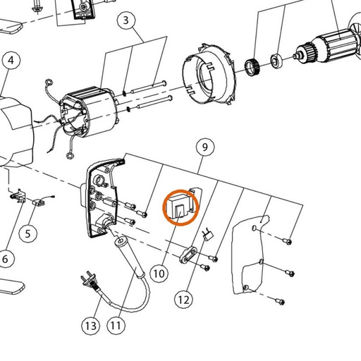 Collomix rotor 230 V voor Ergomix 1000 en Unimix 1000