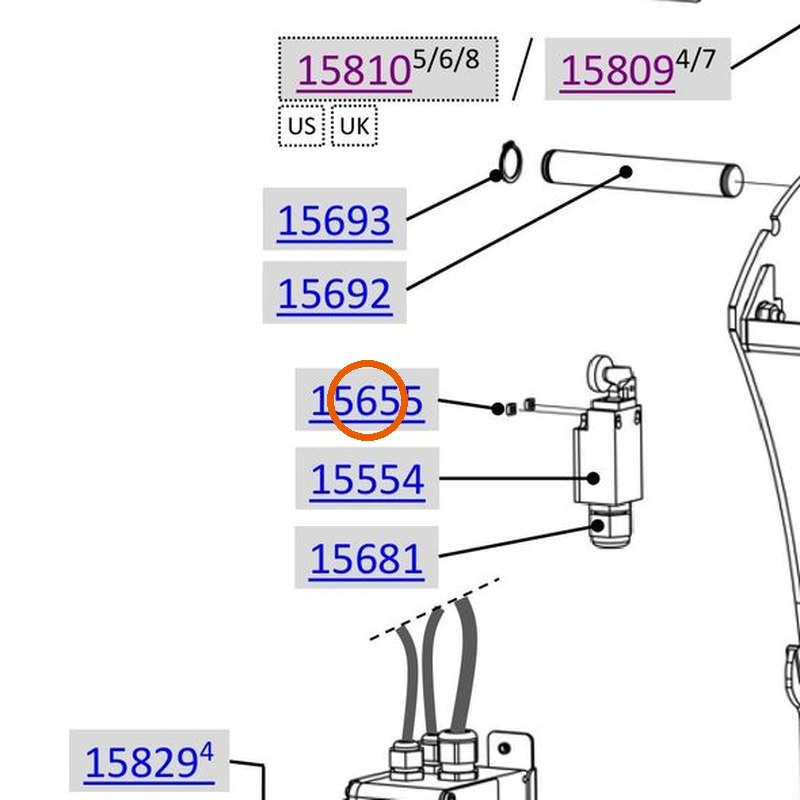 Collomix vierkantmoer M4 (DIN 557) voor AOX 650, AOX-S en POX-S