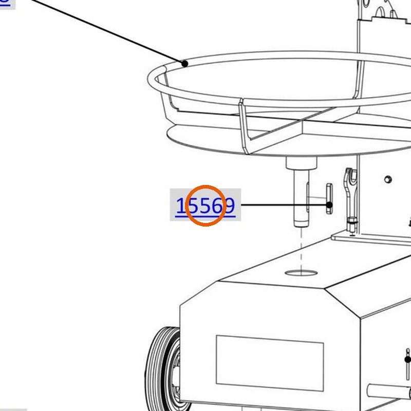 Collomix spie A 8 x 7 x 50 (DIN 6885) voor AOX 650, AOX-S en POX-S