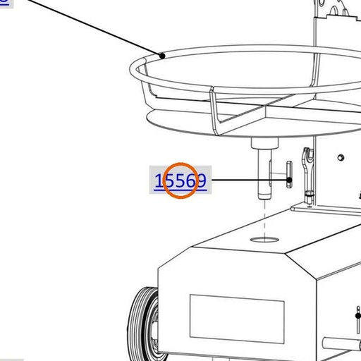 Collomix spie A 8 x 7 x 50 (DIN 6885) voor AOX 650, AOX-S en POX-S