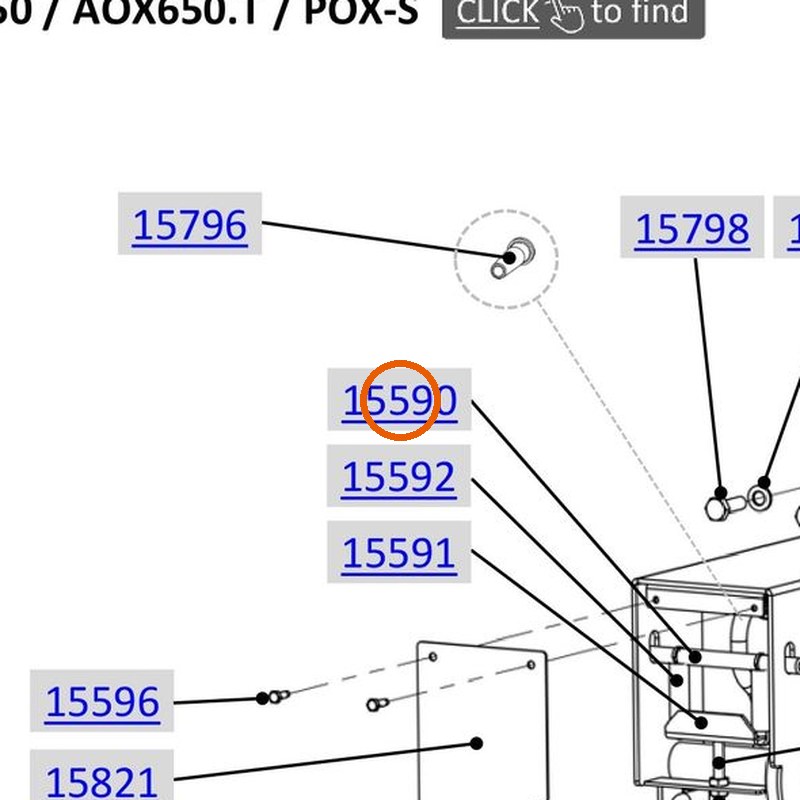Collomix vergrendelpen voor AOX 650, AOX-S en POX-S