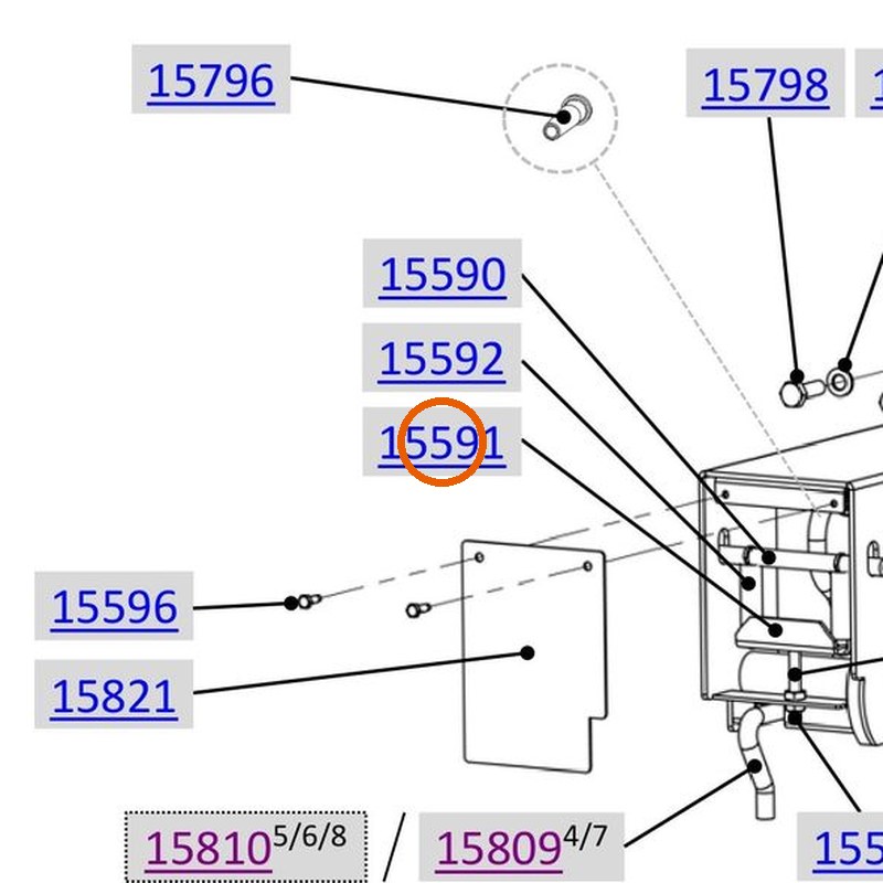 Collomix spanhoek voor AOX 650, AOX-S en POX-S