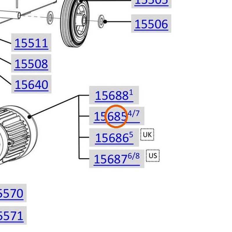 Collomix motor 230 V 50 Hz met wormwielkast voor AOX 650, AOX-S en POX-S (60453)