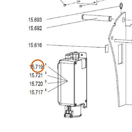 Collomix besturing POX 230 V 50 Hz compleet voor AOX-S en POX-S