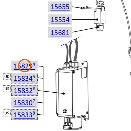 Collomix besturing AOX 650 230 V 50 Hz voor AOX 650 en POX-S