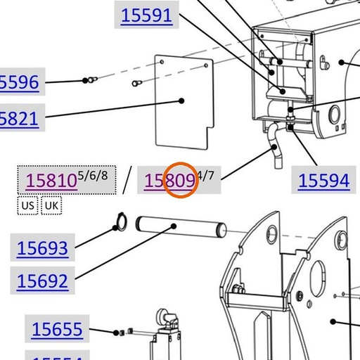Collomix aansluitkabel mengmotor 230 V voor AOX 650 en POX-S