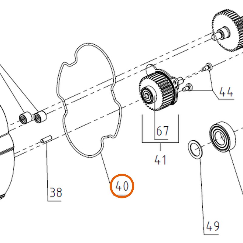 Collomix O-ring voor Xo 33 duo en Xo 55 duo