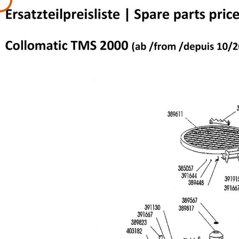 Collomix sluitring A15,5 voor TMS 2000