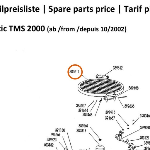 Collomix deksel voor TMS 2000
