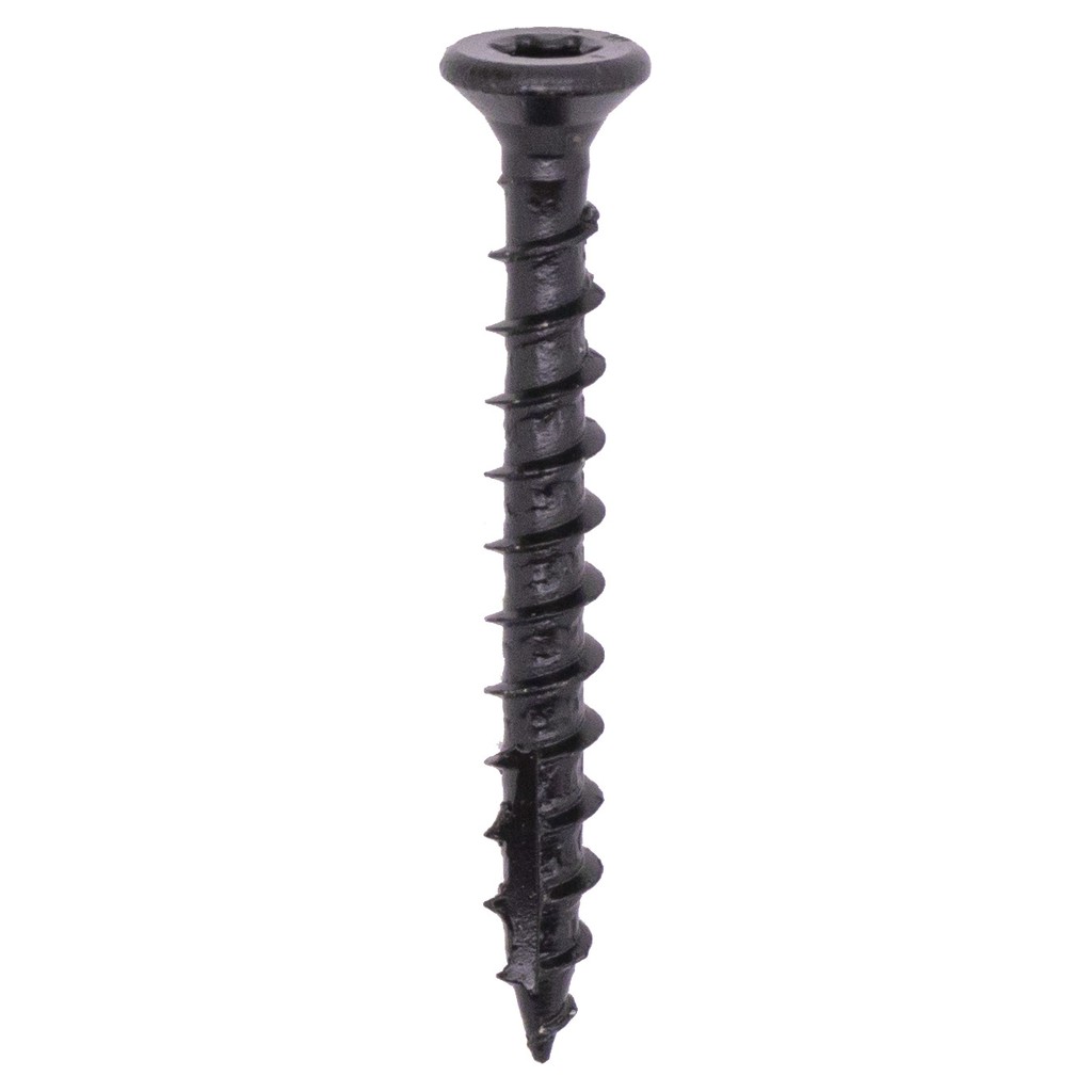 Woodies Ultimate scharnierschroef Ø4,5 mm platverzonken Torx TX20 shield zwart (Blackline)