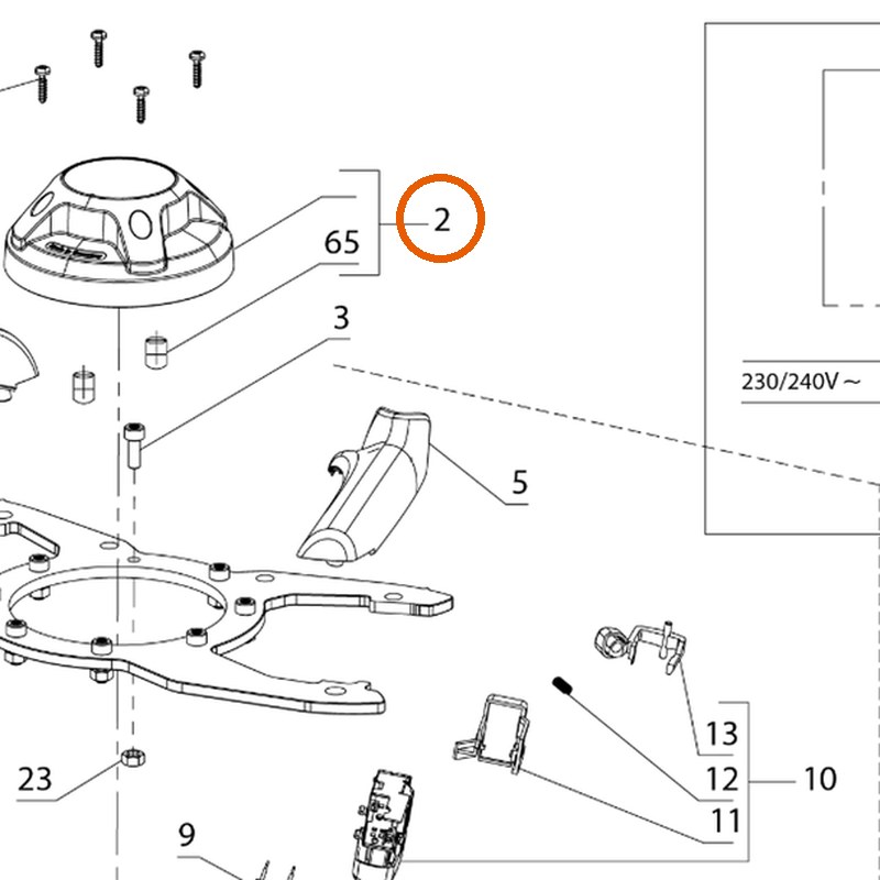Collomix motorkap voor Xo 4 (21144)