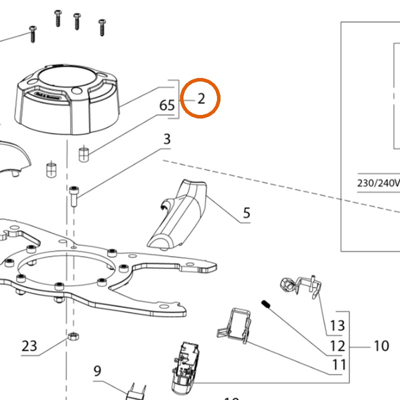 Collomix motorkap voor Xo 6 (21145)