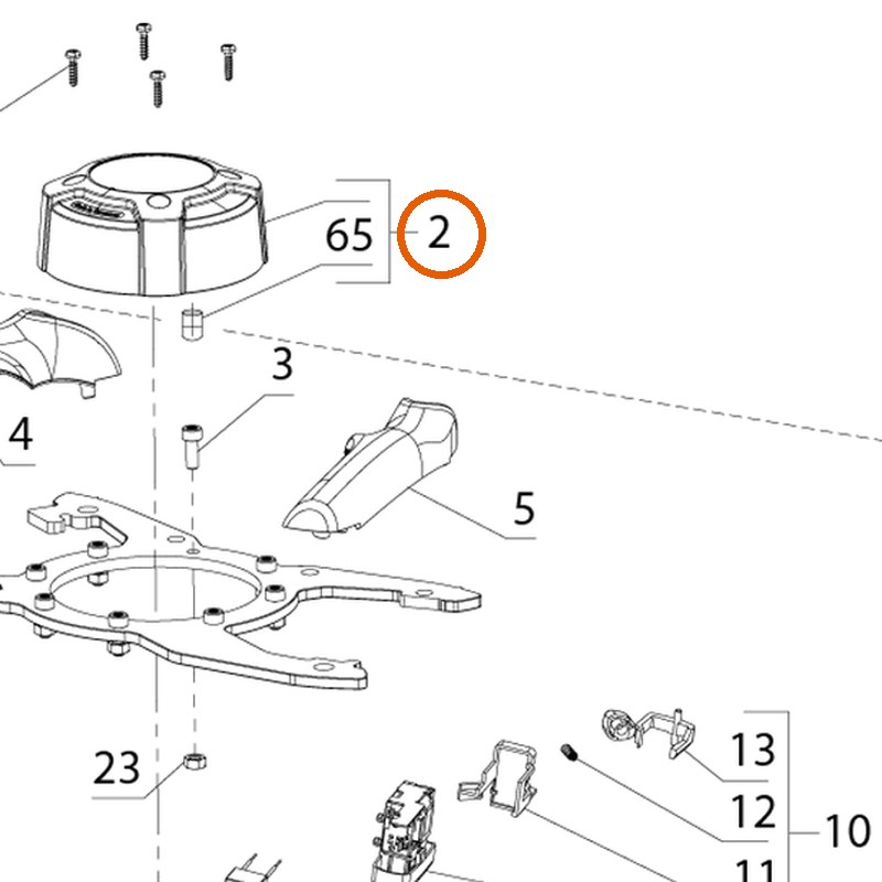 Collomix motorkap voor Xo 55 duo (21190)