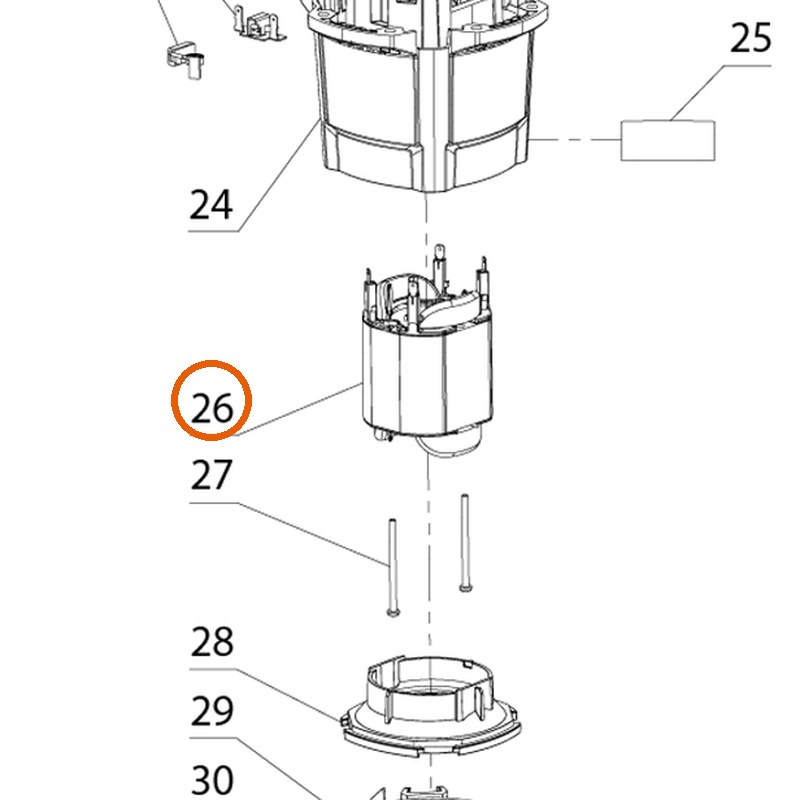 Collomix stator 230 V voor Xo 55 duo