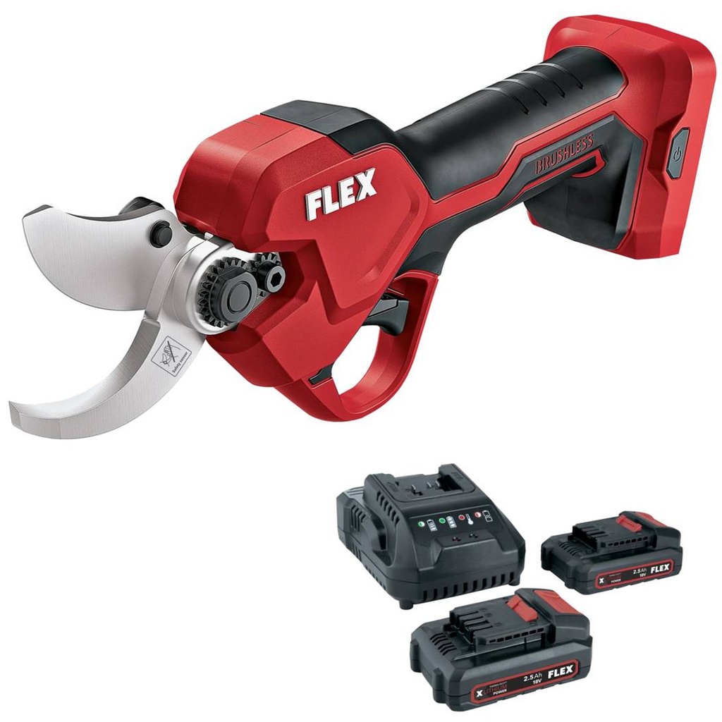 FLEX GPS 35 + P-Set 22 Q | Accu-snoeischaar 18 V