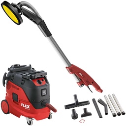 FLEX VCE 33 L AC-Set + GE 5 | Wand- en plafondschuurmachine Giraffe® + veiligheidsstofzuiger 30 l, klasse L
