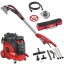 FLEX VCE 33 L AC-Set + GDE 10 Set-Turbo-Jet | Wand- en plafondschuurmachine Giraffe® met wisselkopsysteem voor beton + veiligheidsstofzuiger 30 l, klasse L