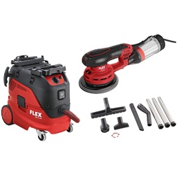 FLEX VCE 33 L AC-Set + ORE 5-150 | Excenterschuurmachine, 150 mm + veiligheidsstofzuiger 30 l, klasse L