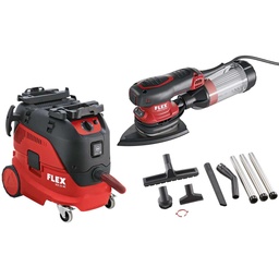 FLEX VCE 33 L AC-Set + ODE 2-100 EC | Deltaschuurmachine + veiligheidsstofzuiger 30 l, klasse L