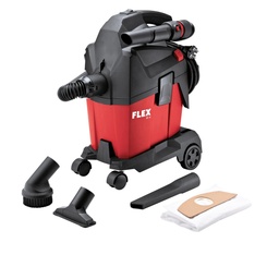 FLEX VC 6 L MC + vliesfilterzakken | Compacte stofzuiger met manuele filterreiniging, 6 l, klasse L