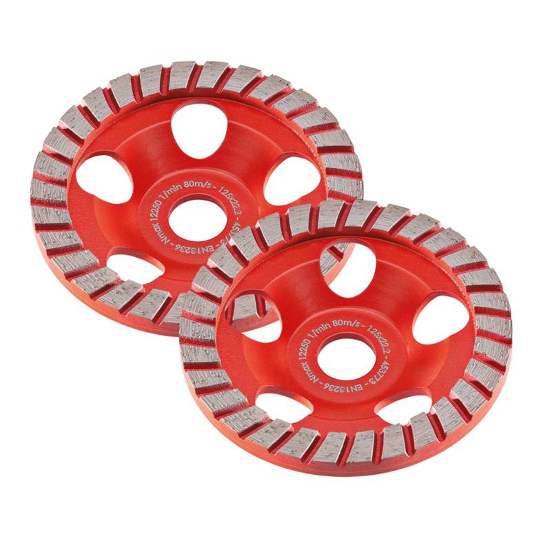 FLEX 2xTurbo-Jet II D125 22,2 | 2x Diamantschuurschijf Turbo-Jet