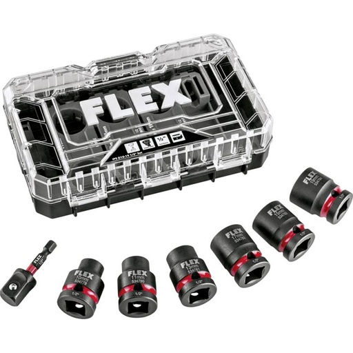 FLEX IPS D10-19 1/2" Set | Slagdoppenset