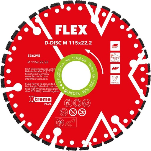 FLEX D-DISC M | Diamantdoorslijpschijf Multicut Xtreme Plus