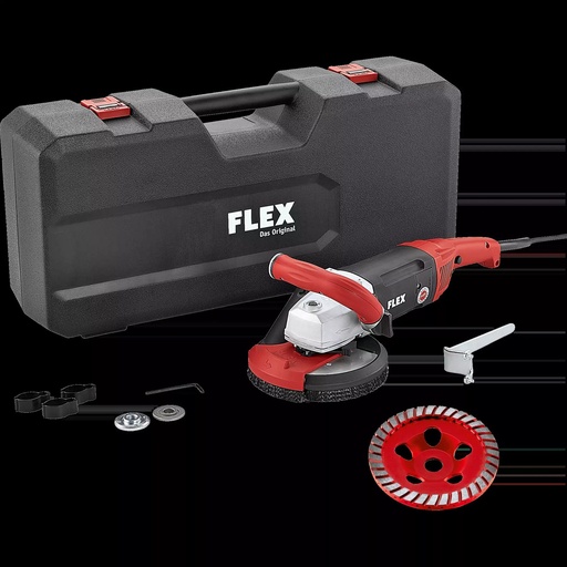 FLEX LD 18-7 150 R, Kit Turbo-Jet | Krachtige 1750 Watt betonschuurder voor naadloos schuren, 150 mm