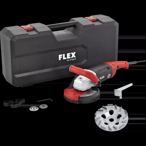 FLEX LD 18-7 150 R, Kit TH-Jet | Krachtige 1750 Watt betonschuurder voor naadloos schuren, 150 mm