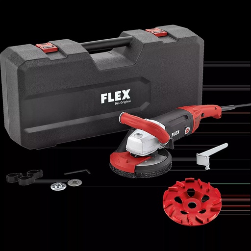 FLEX LD 18-7 150 R, Kit E-Jet | Krachtige 1750 Watt betonschuurder voor naadloos schuren, 150 mm