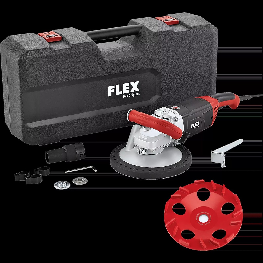 FLEX LD 24-6 180, Kit E-Jet | Betonschuurder 180 mm voor grote oppervlakken