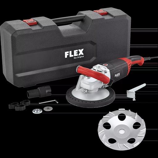 FLEX LD 24-6 180, Kit TH-Jet | Betonschuurder 180 mm voor grote oppervlakken